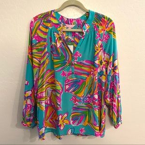 NWT Lilly Pulitzer Elsa Top - Large - Summer Haze